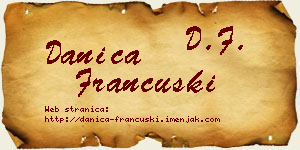 Danica Francuski vizit kartica